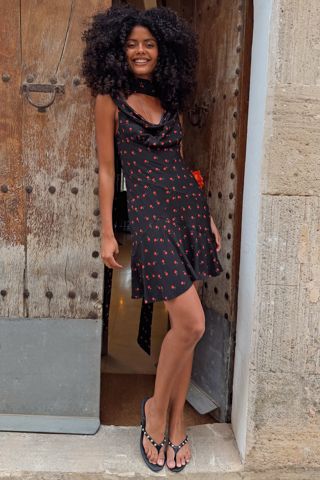 Black Rose Mini Sophie Dress