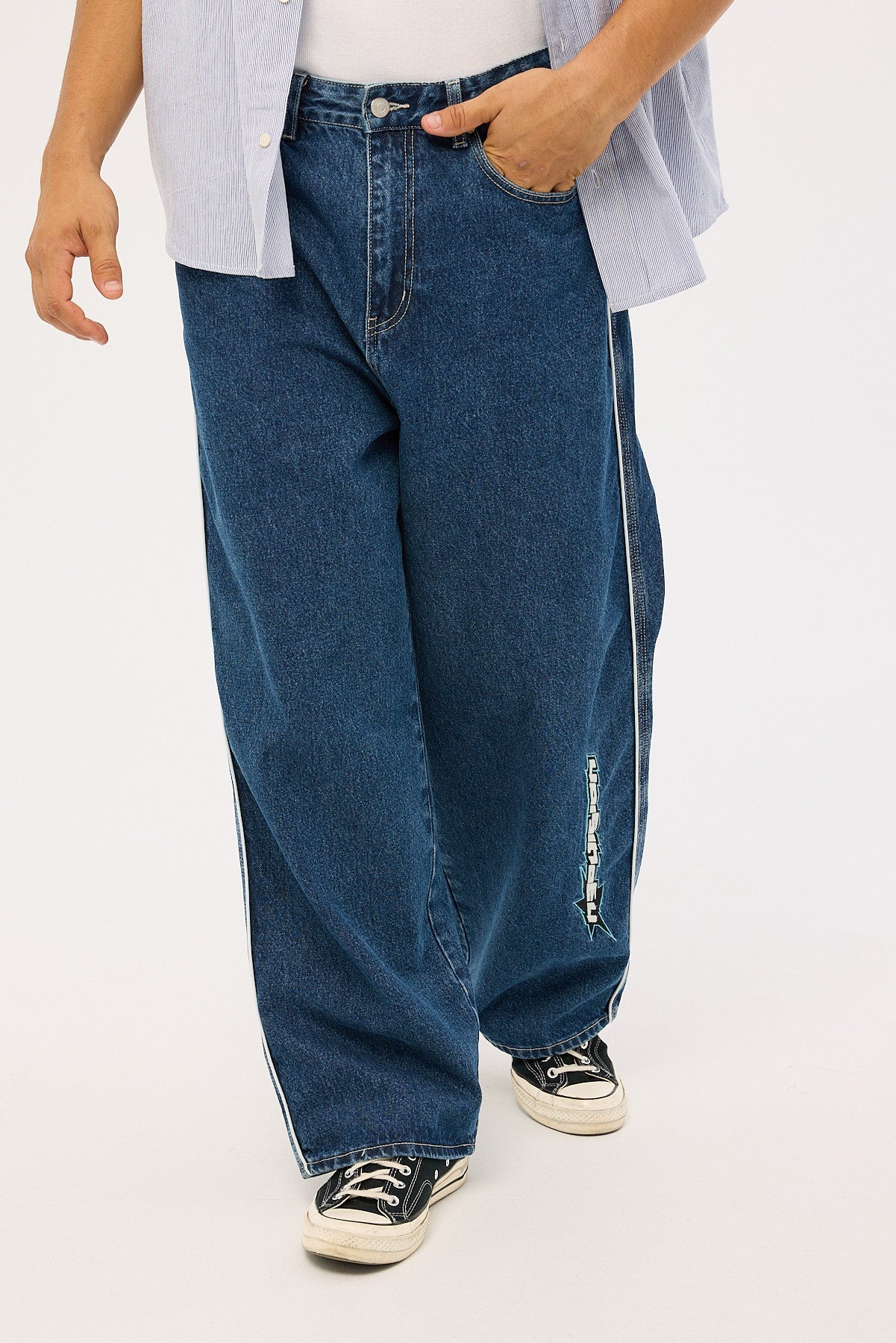 Neovision Freestyle Behemoth Super Baggy Jean Rave Blue