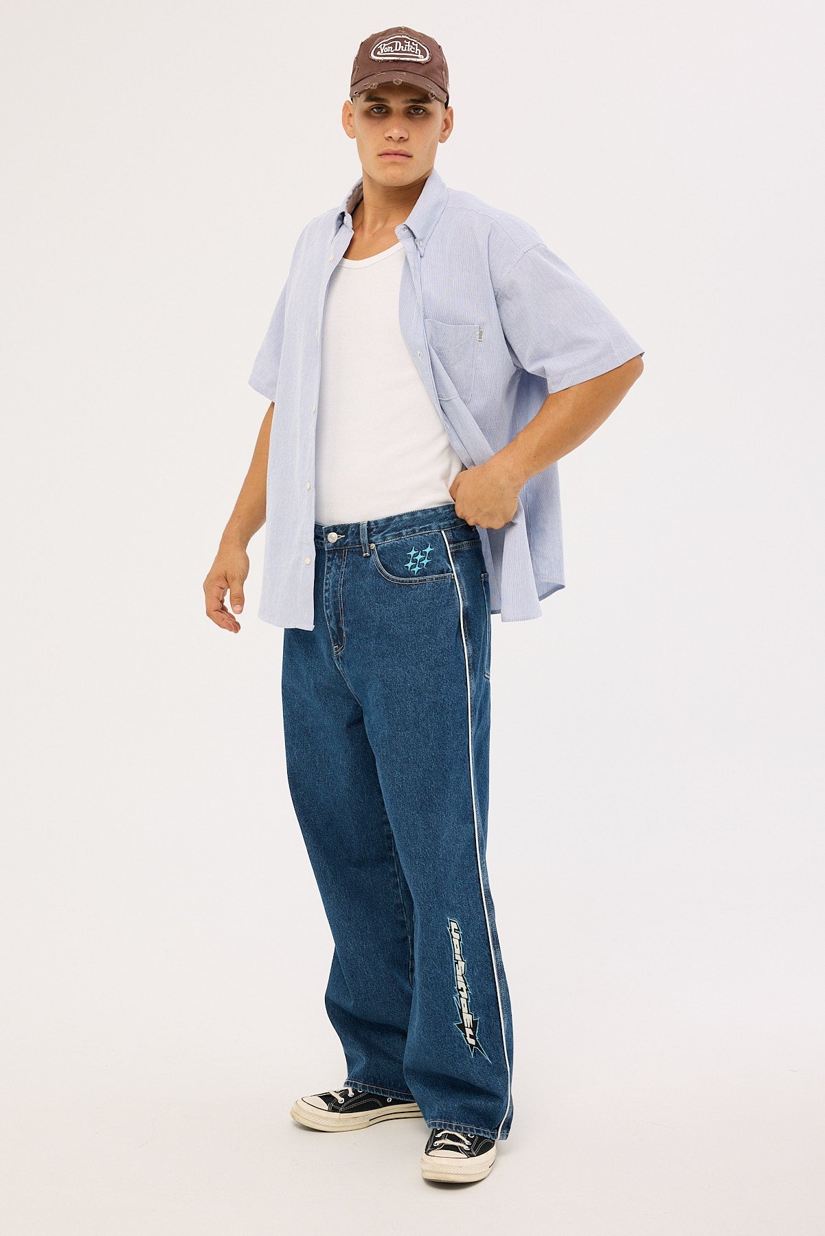 Neovision Freestyle Behemoth Super Baggy Jean Rave Blue