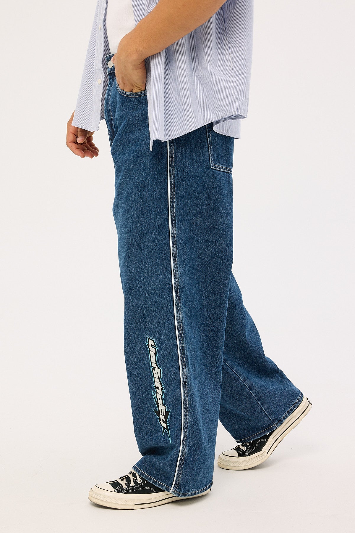 Neovision Freestyle Behemoth Super Baggy Jean Rave Blue