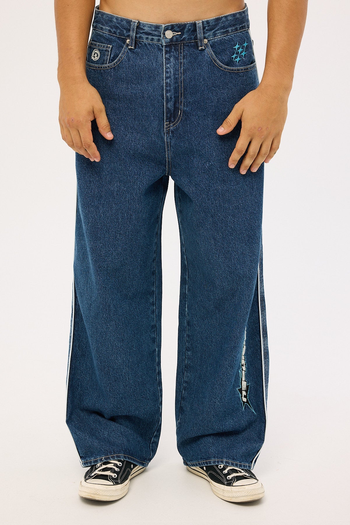 Neovision Freestyle Behemoth Super Baggy Jean Rave Blue