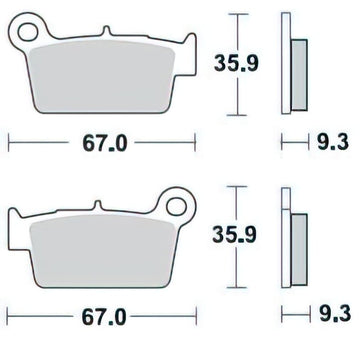 BRA-890CM46 Pastiglie freno Braking 890CM 46