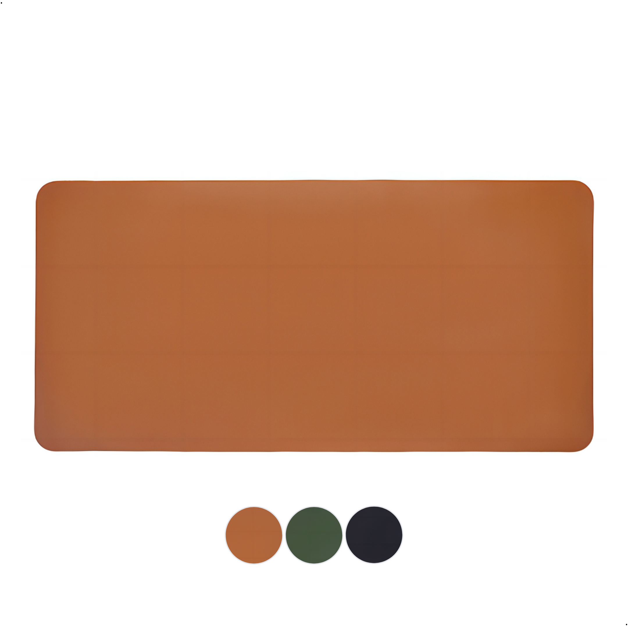 AKSA Home® Muismat XXL - Bureaumat met Anti-Slip - Bureau Onderlegger voor Kantoor - 40 x 80 cm - Bruin