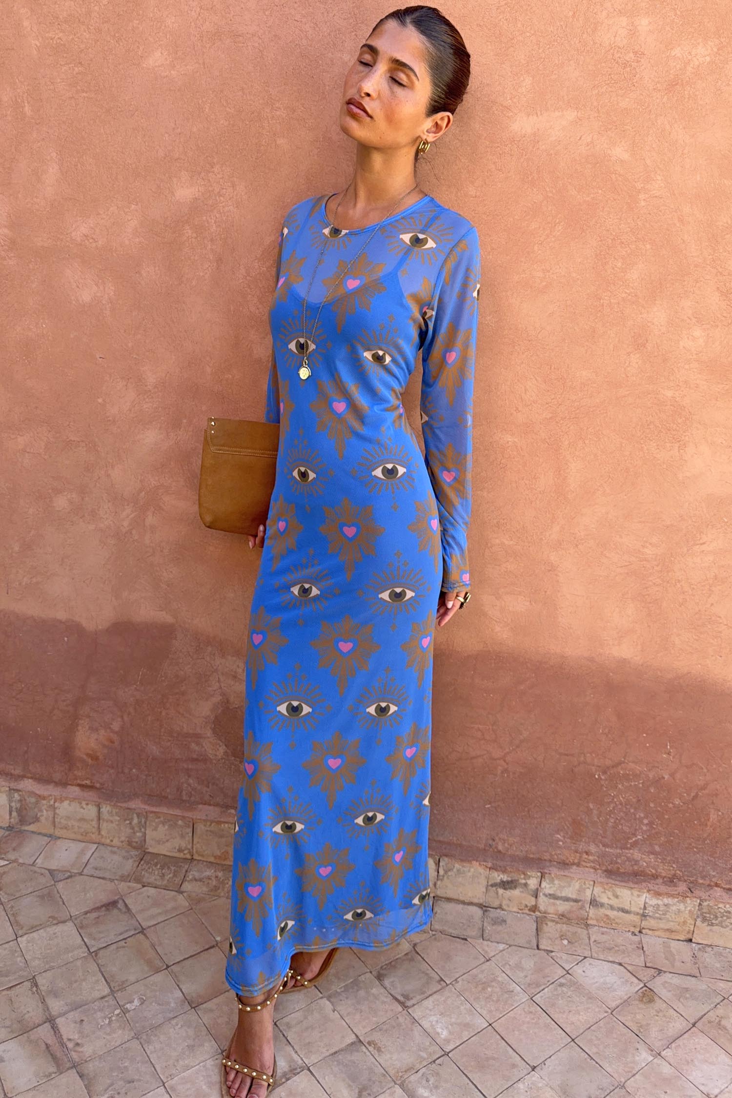 Blue Eye Mesh Dress