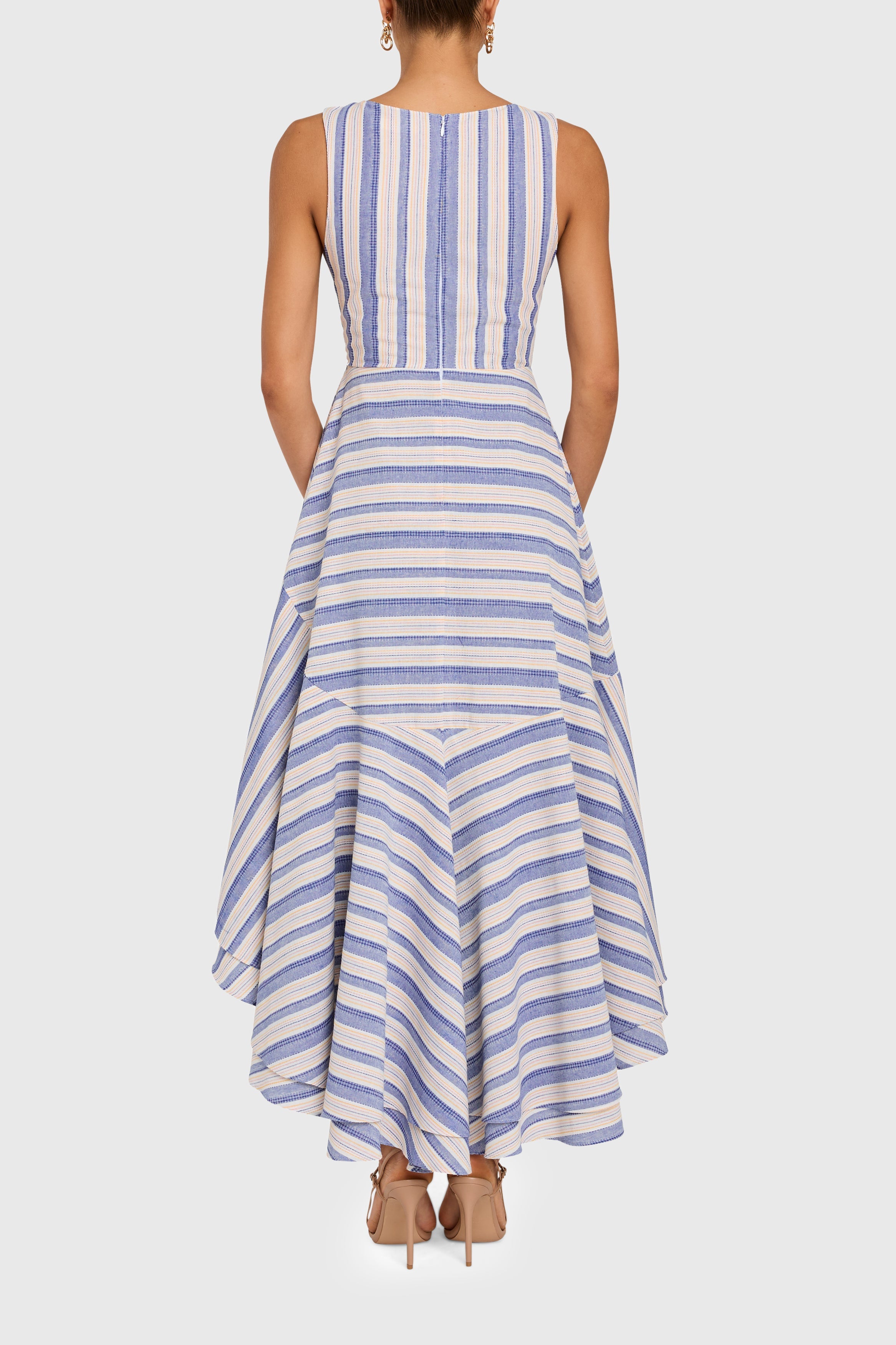 Casella Dress in Myers Stripe
