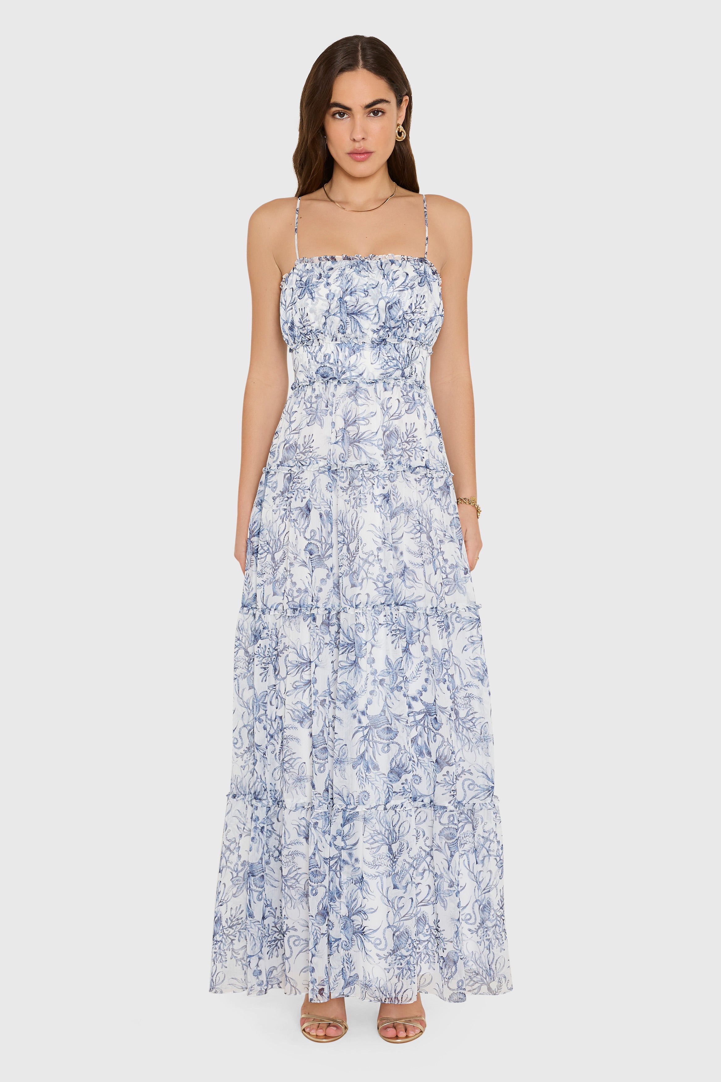Willow Maxi Dress in Deep Sea