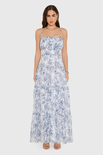 Willow Maxi Dress in Deep Sea