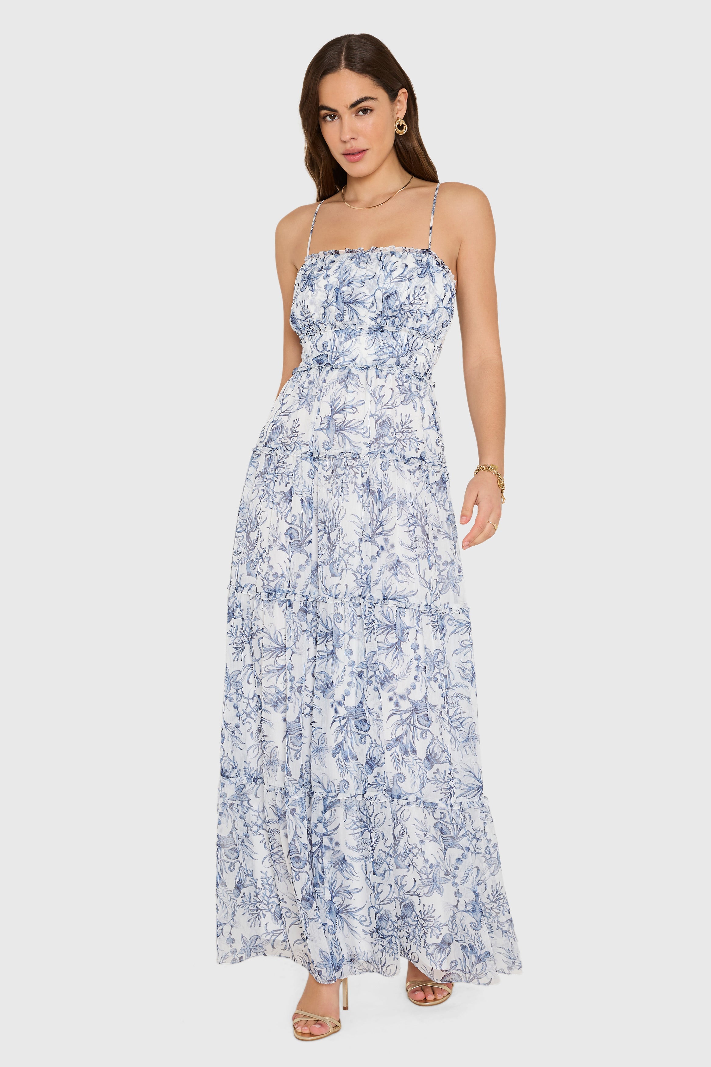 Willow Maxi Dress in Deep Sea
