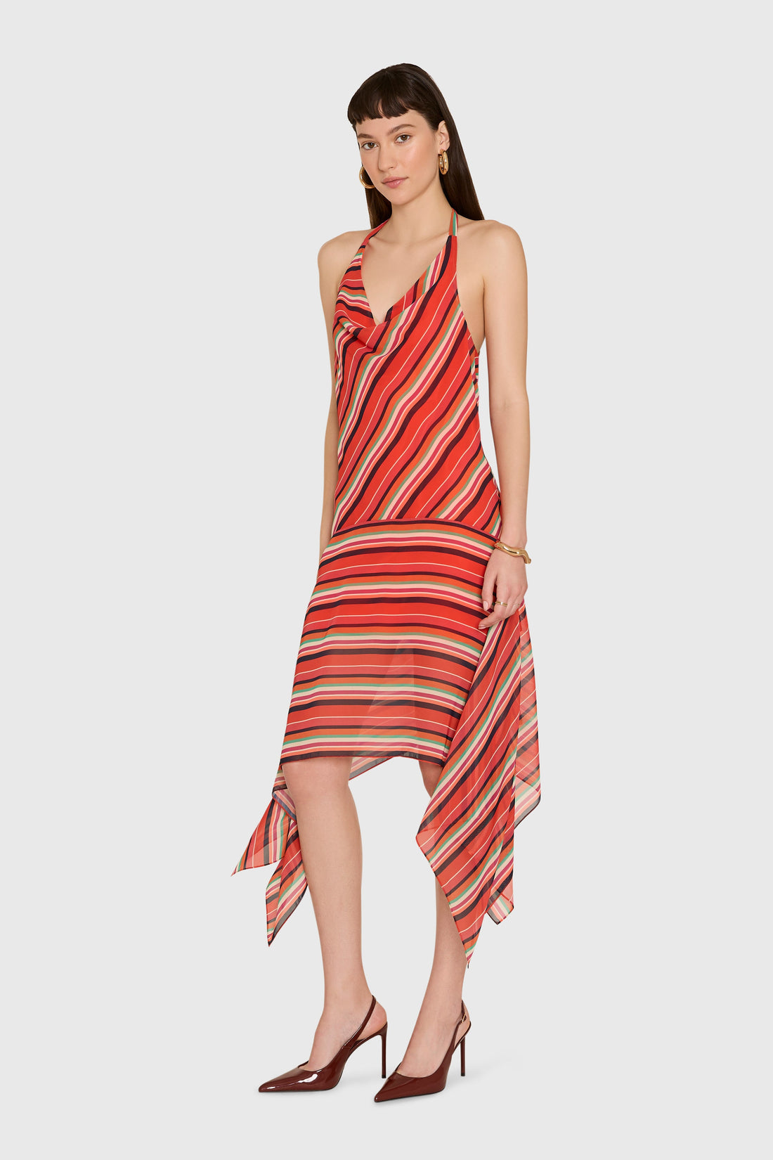 Allura Dress in Soleil Stripes