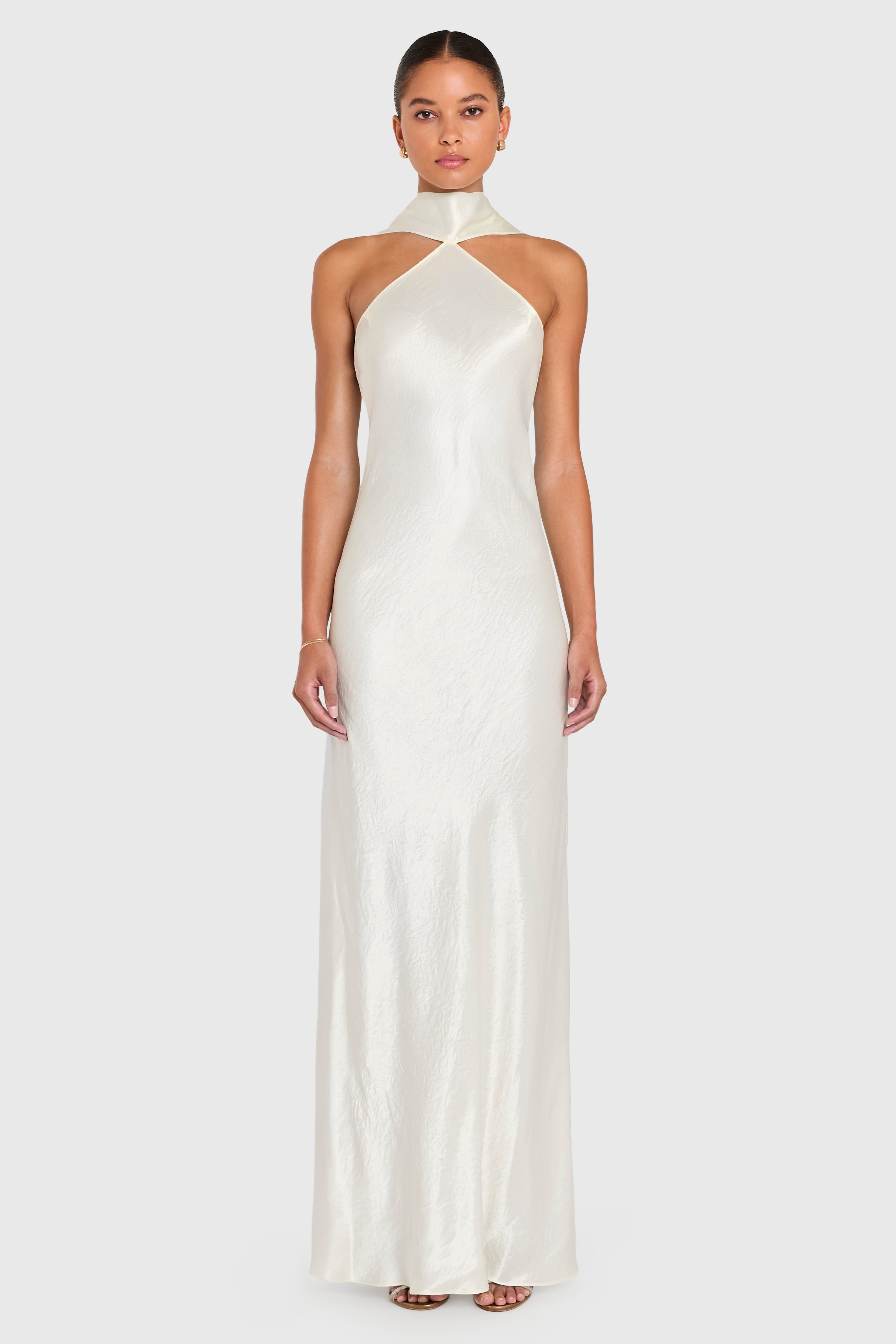 Ashton Maxi in Satin