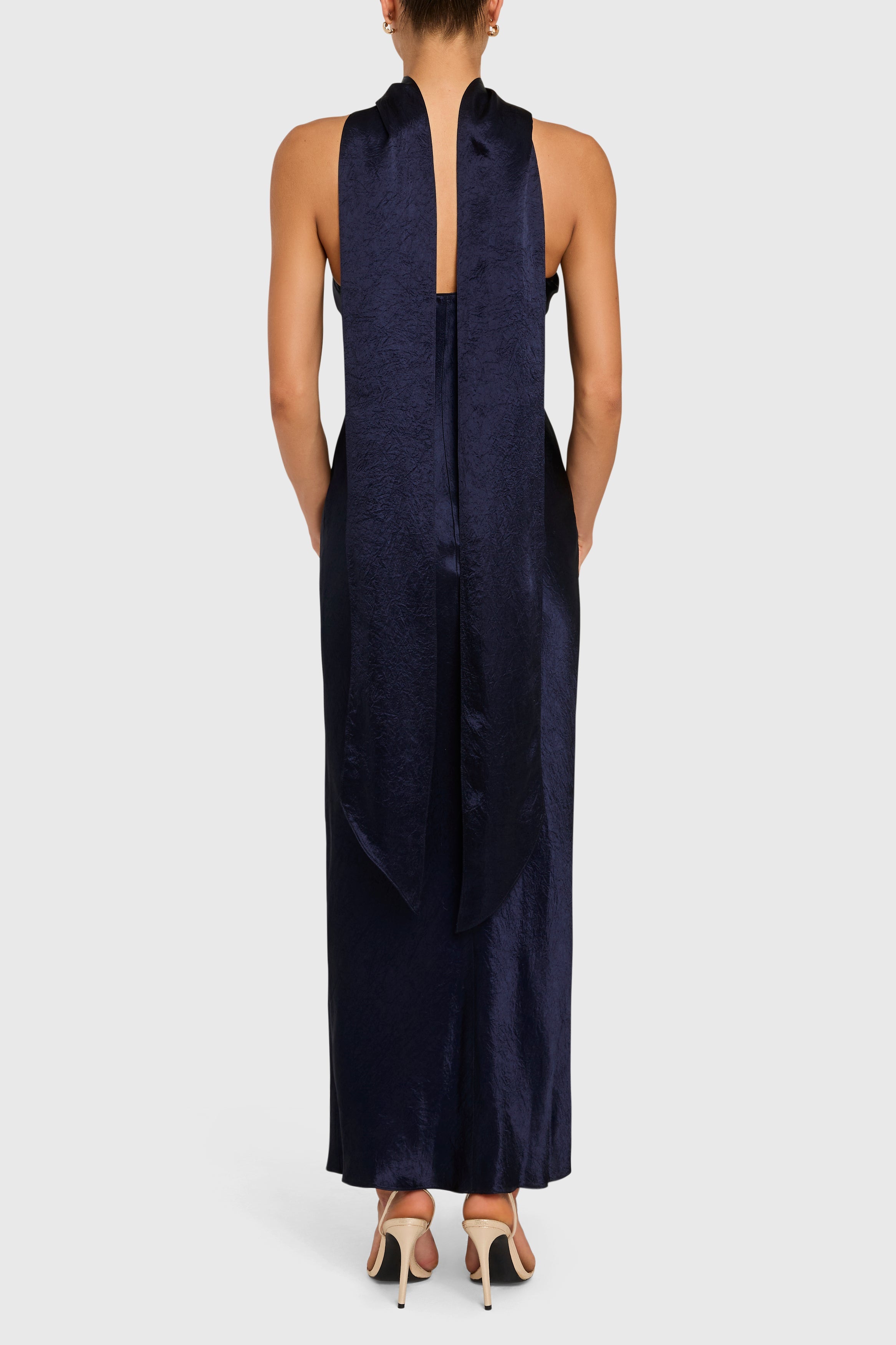 Ashton Maxi in Satin