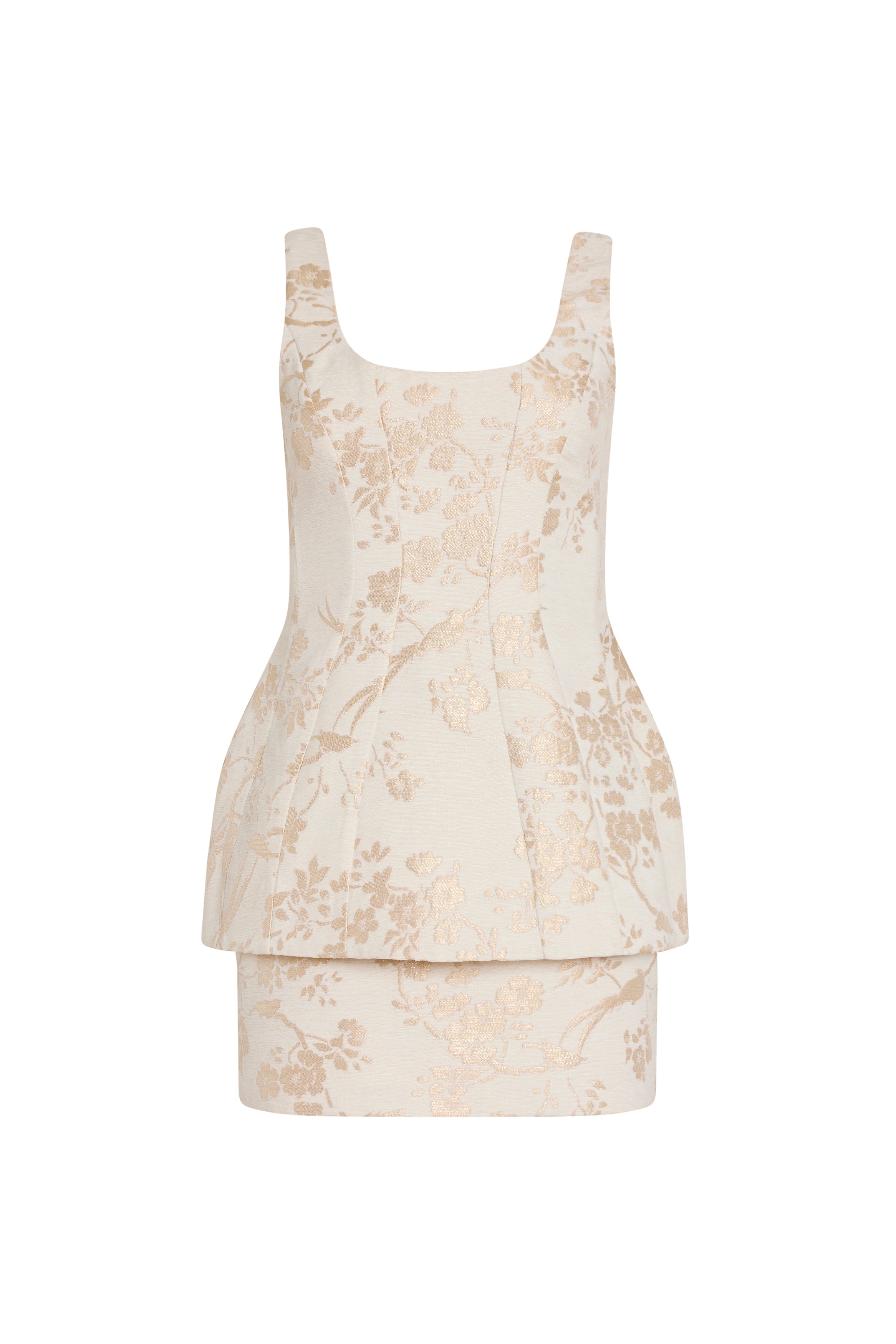 Empire Dress in Cecile Jacquard