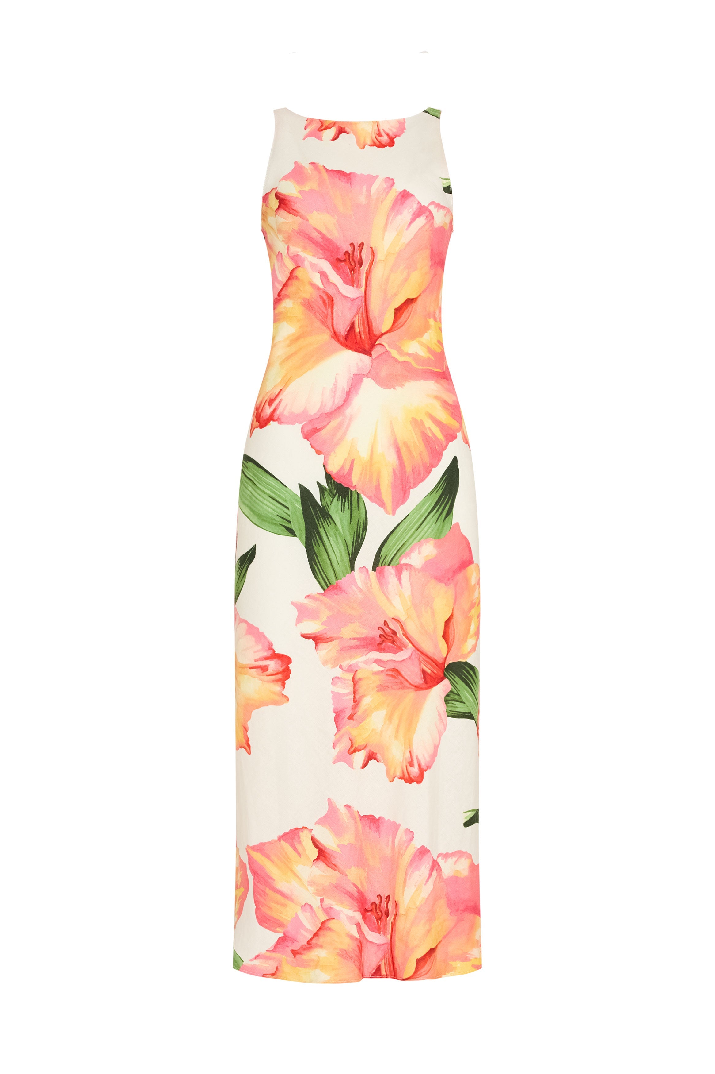 Margo Midi Dress in Hibiscus
