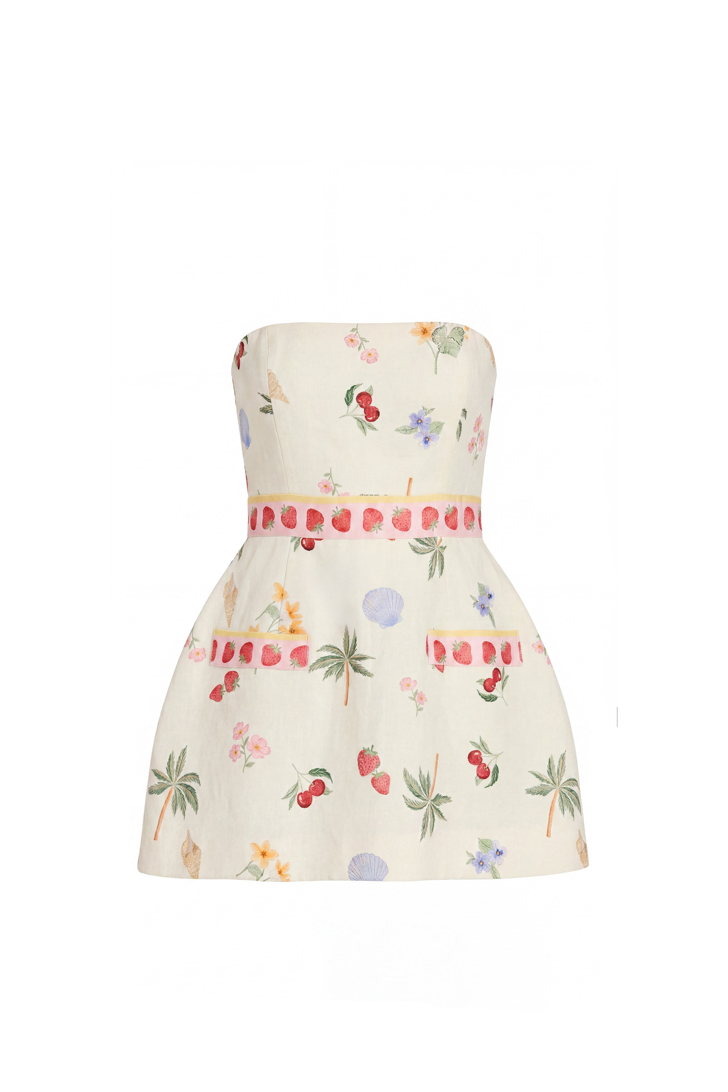 Strapless Bethany Romper in Boardwalk