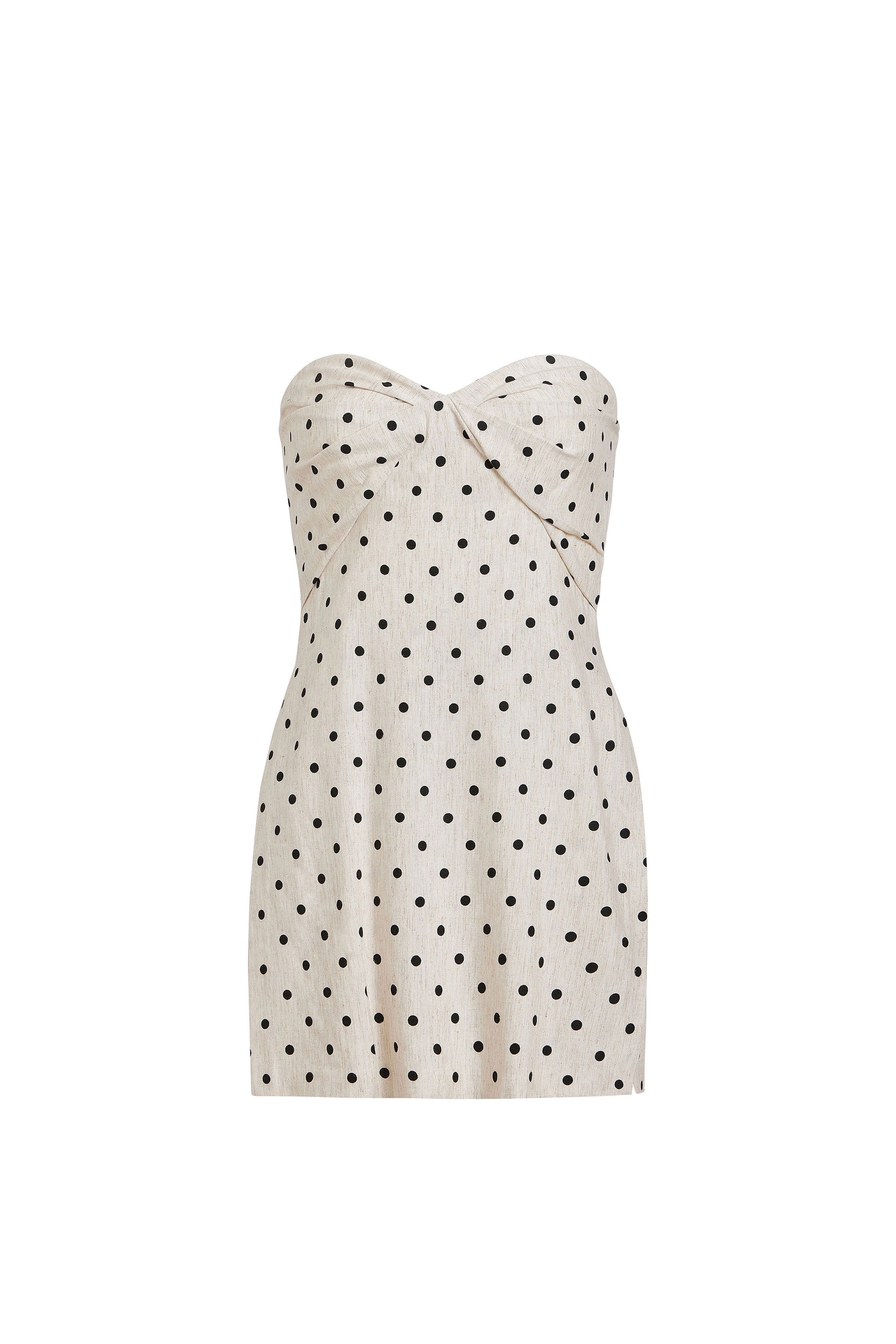 Strapless Soho Romper in Polka Dot