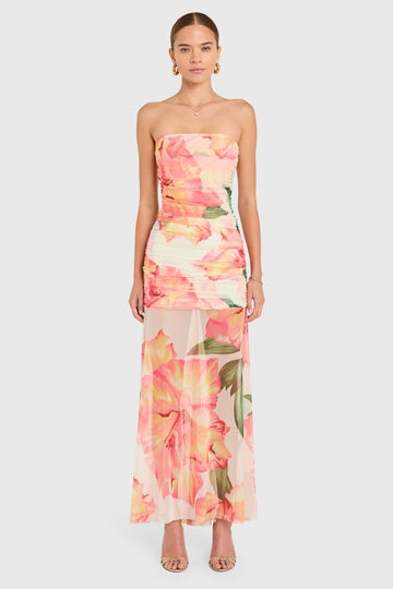 Leo Dress in Hibiscus