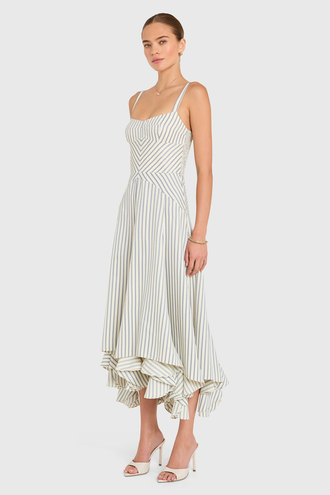 Monterey Dress in Oxford Stripe