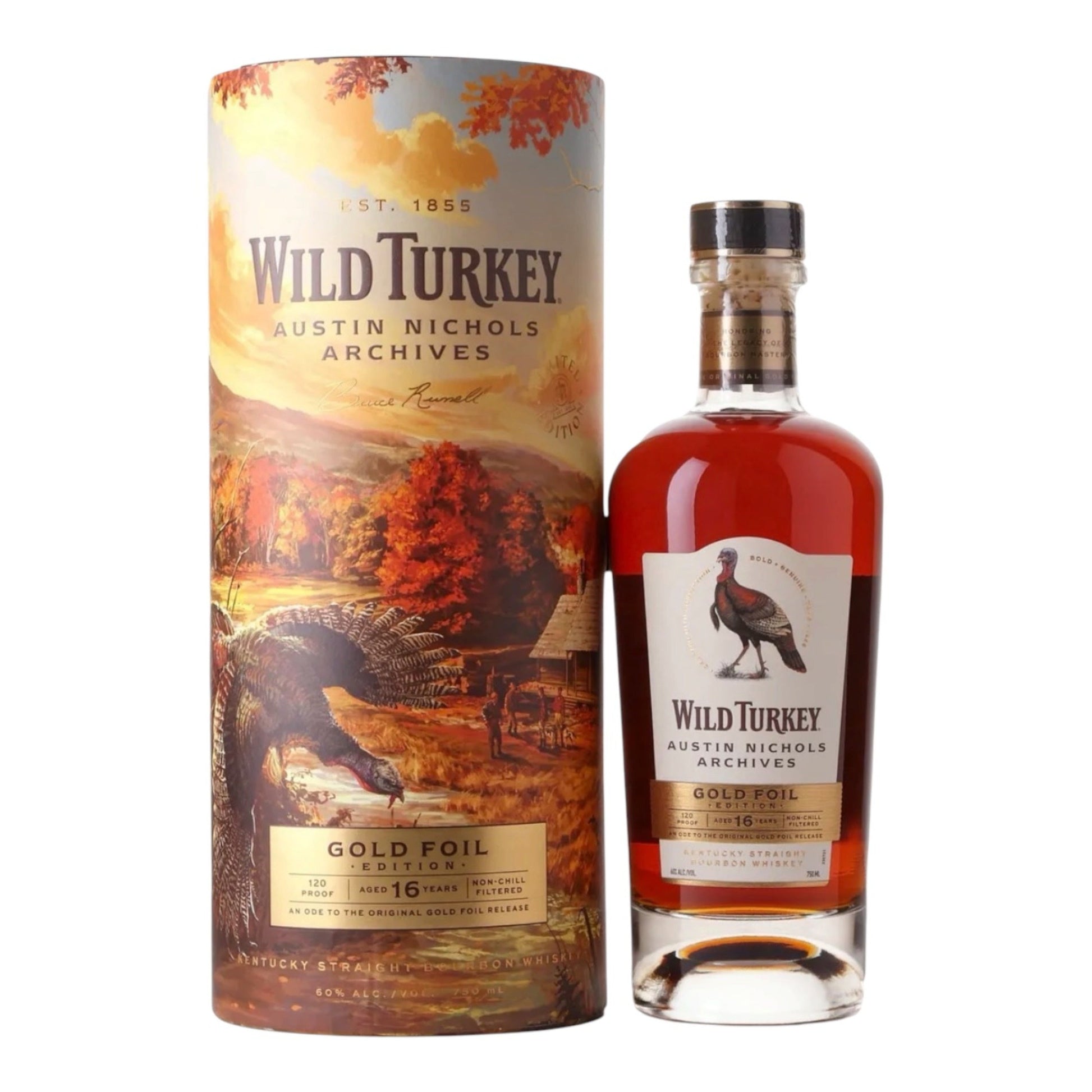 Wild Turkey Austin Nichols Archives 16 Year Gold Foil Edition Kentucky Straight Bourbon Whiskey | Free Shipping on orders $400+