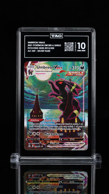 [SOLD] Pokemon TCG Graded Card: 2021 Umbreon VMAX English #215 TAG[S] 10