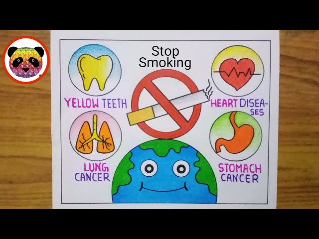 World No Tobacco Day Drawing / No Tobacco Day Poster Drawing / No Smoking  Drawing / Tobacco Day