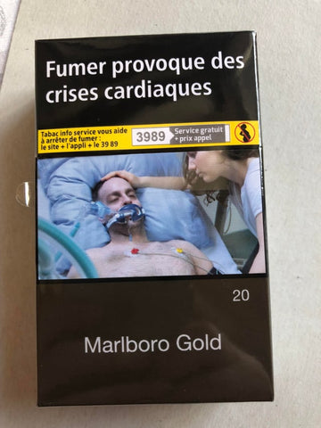 The cigarette packs in France don't have pleasing designs, they have a  photo of a man dying from a smoking-related illness : r/mildlyinteresting