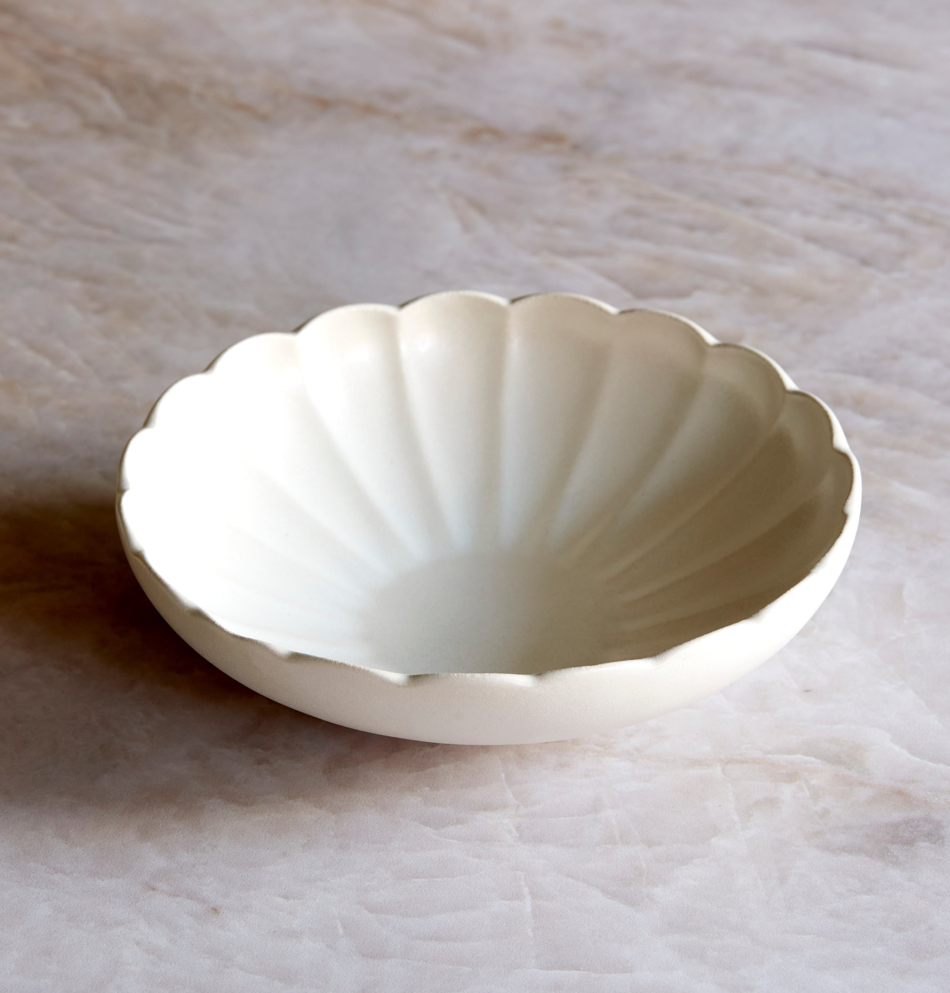 Monxra Stoneware  Pasta Bowl - White