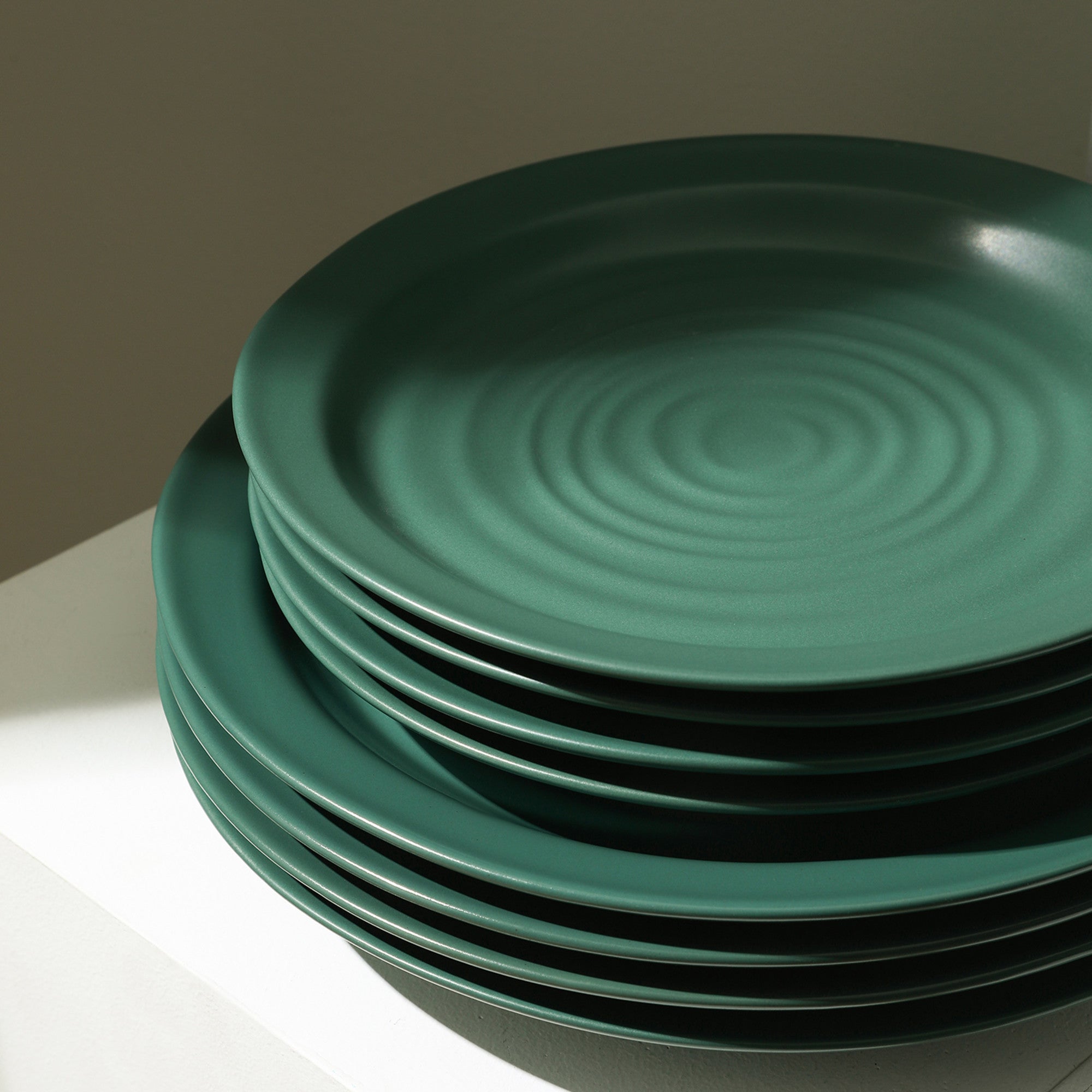 Monxra Stoneware Dinner Plate - Green