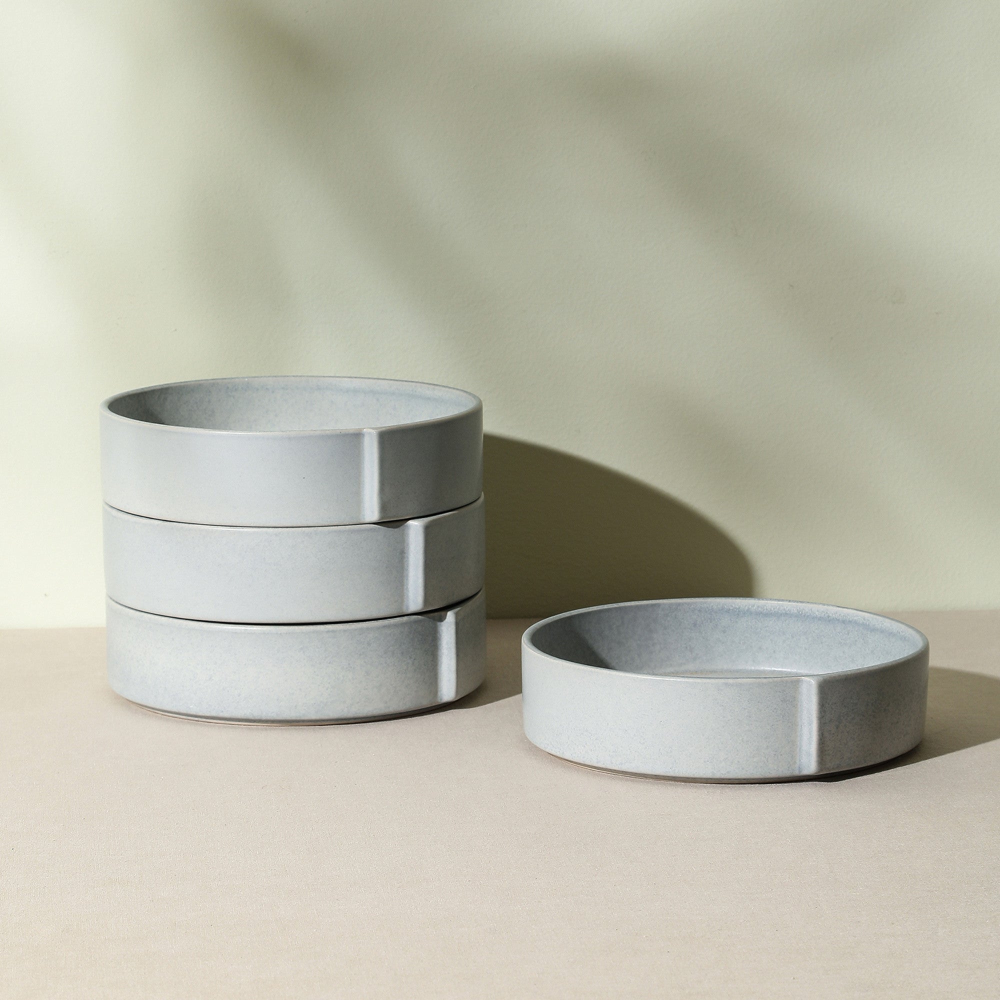 Monxra Stoneware  Pasta Bowl - Blue-Grey