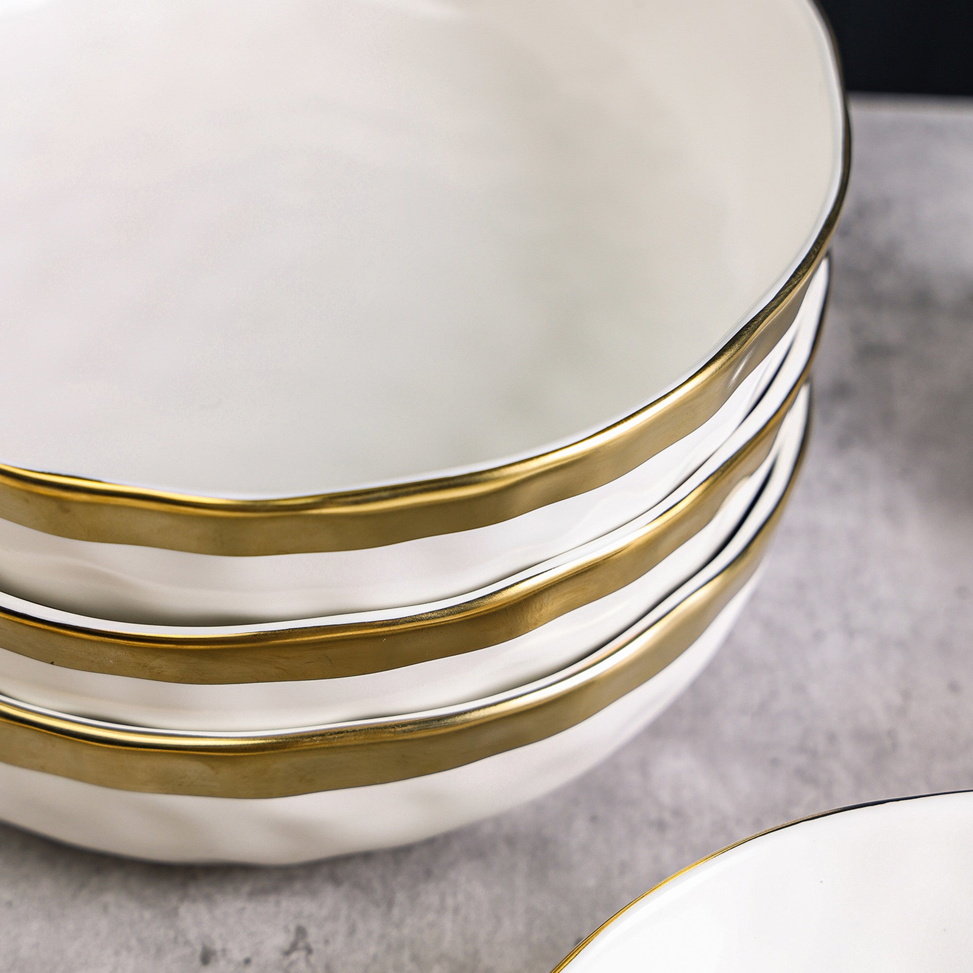 Monxra Porcelain  Pasta Bowl - White