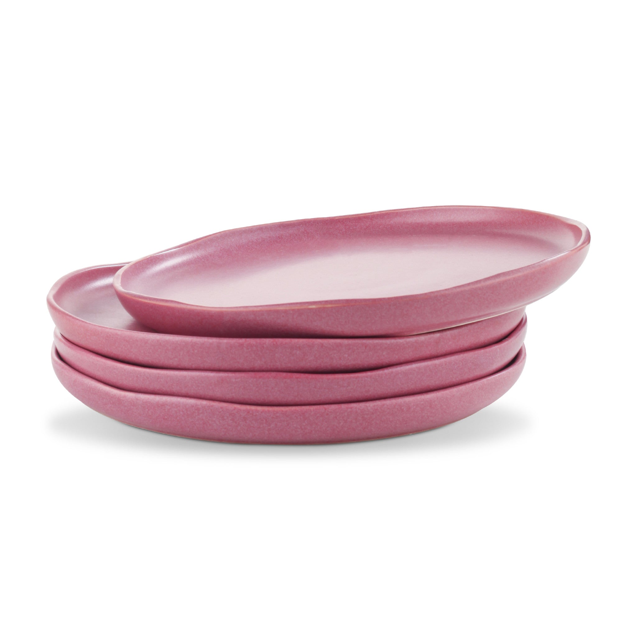 Monxra Stoneware Salad Plate - Pink White