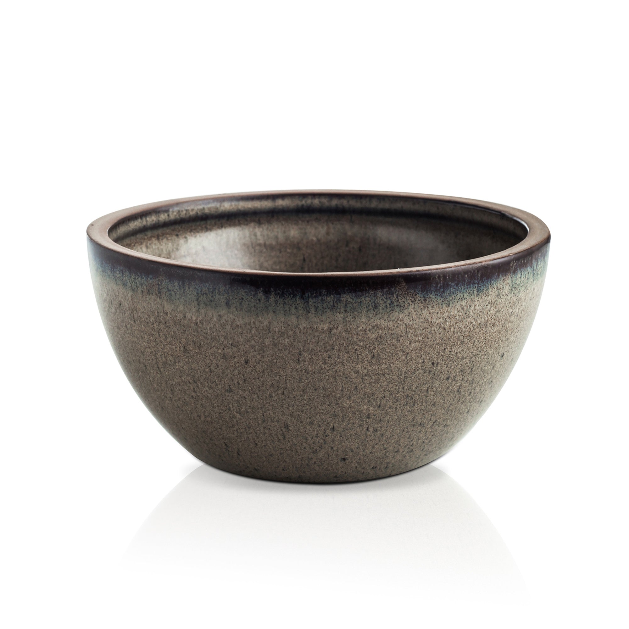 Monxra Stoneware Bowl - Green And Beige