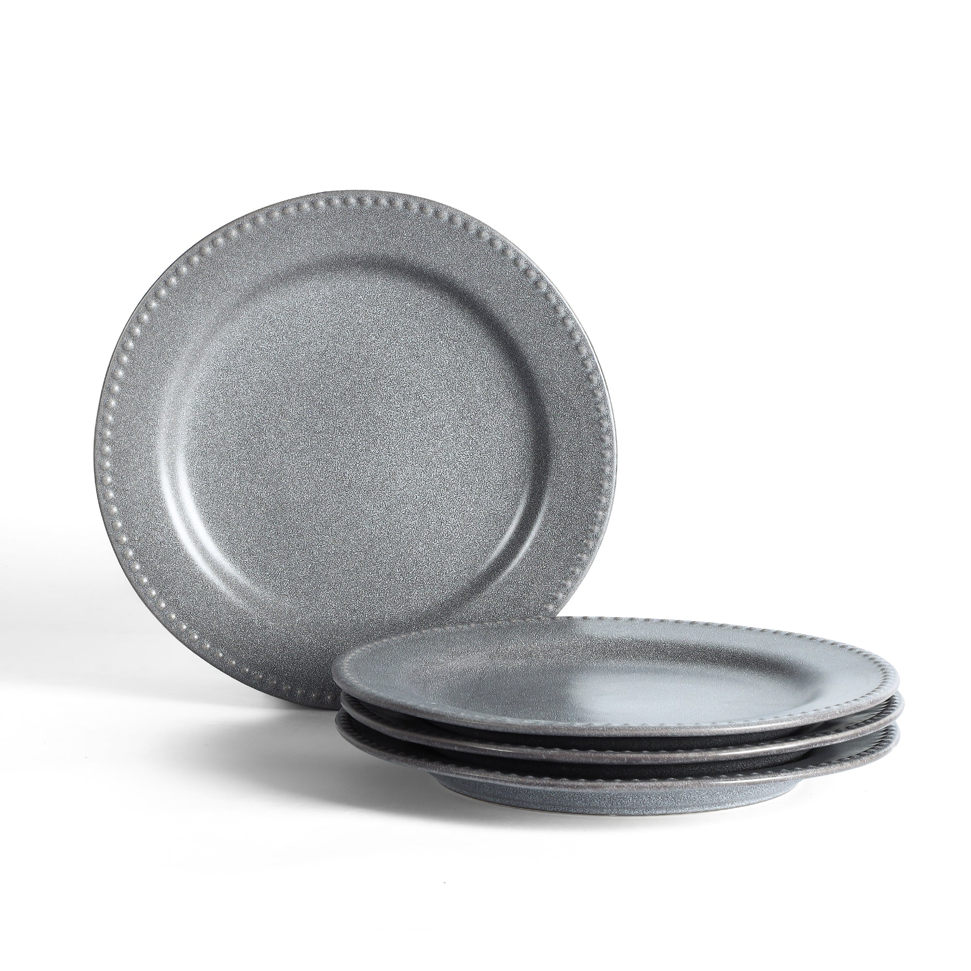 Monxra Stoneware Dinner Plate Set - Grey