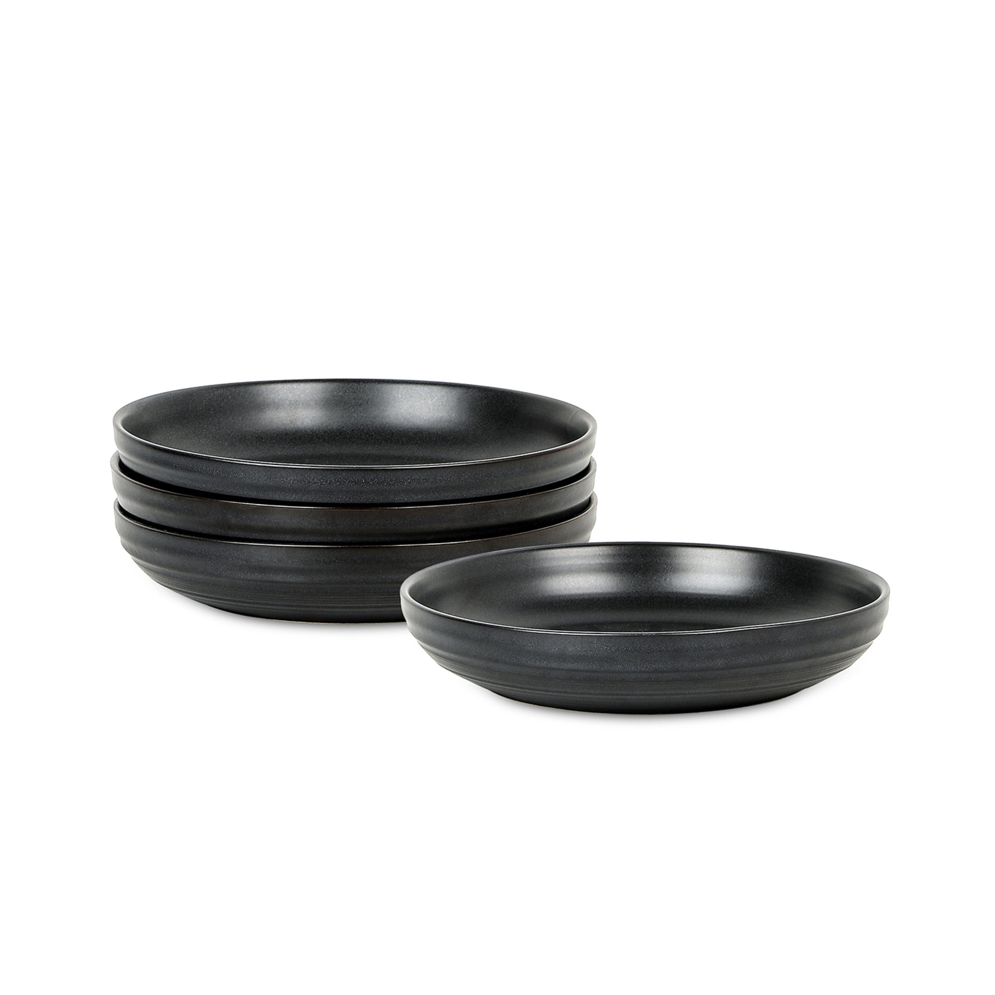 Monxra Stoneware  Pasta Bowl - Black