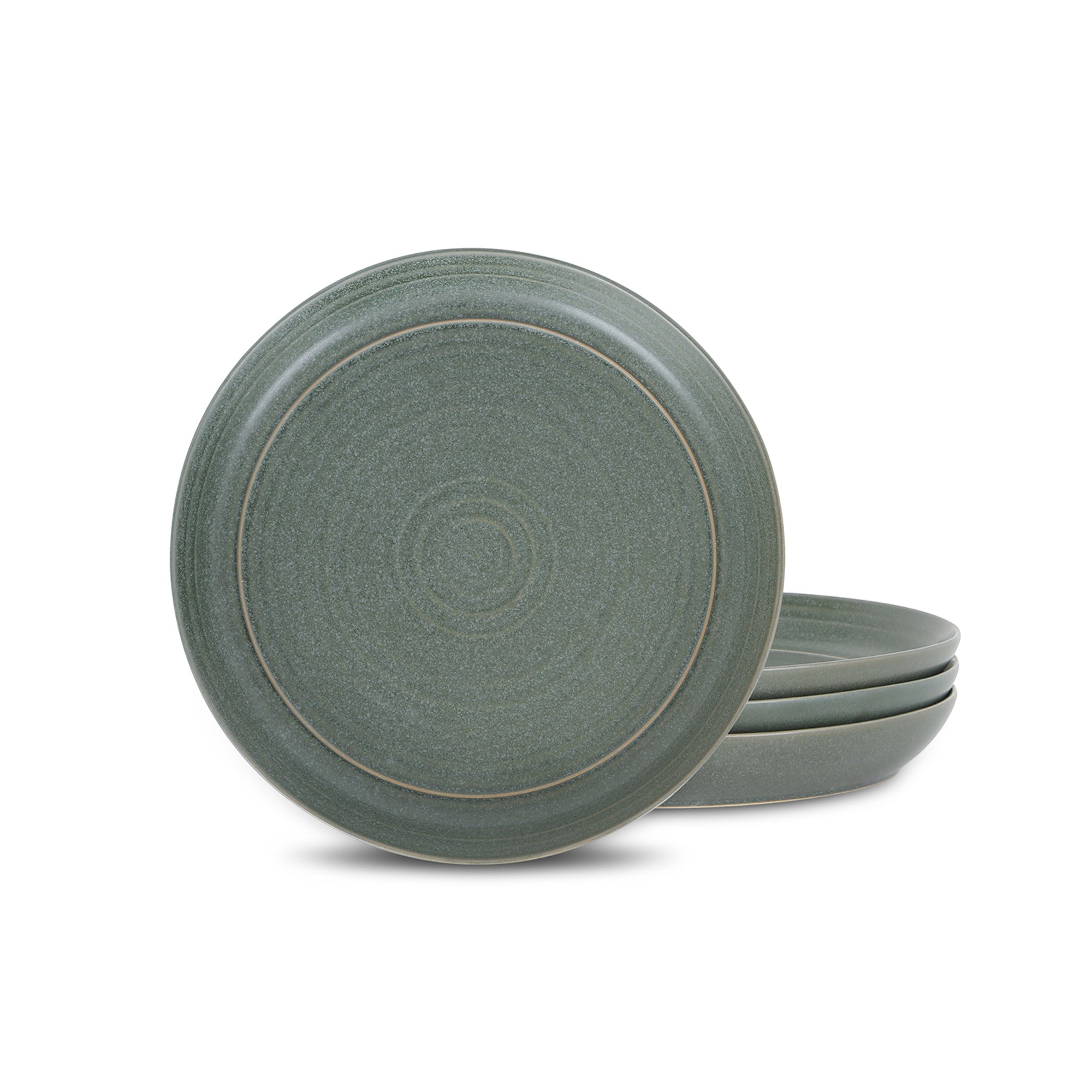 Monxra Stoneware Salad Plate - Green