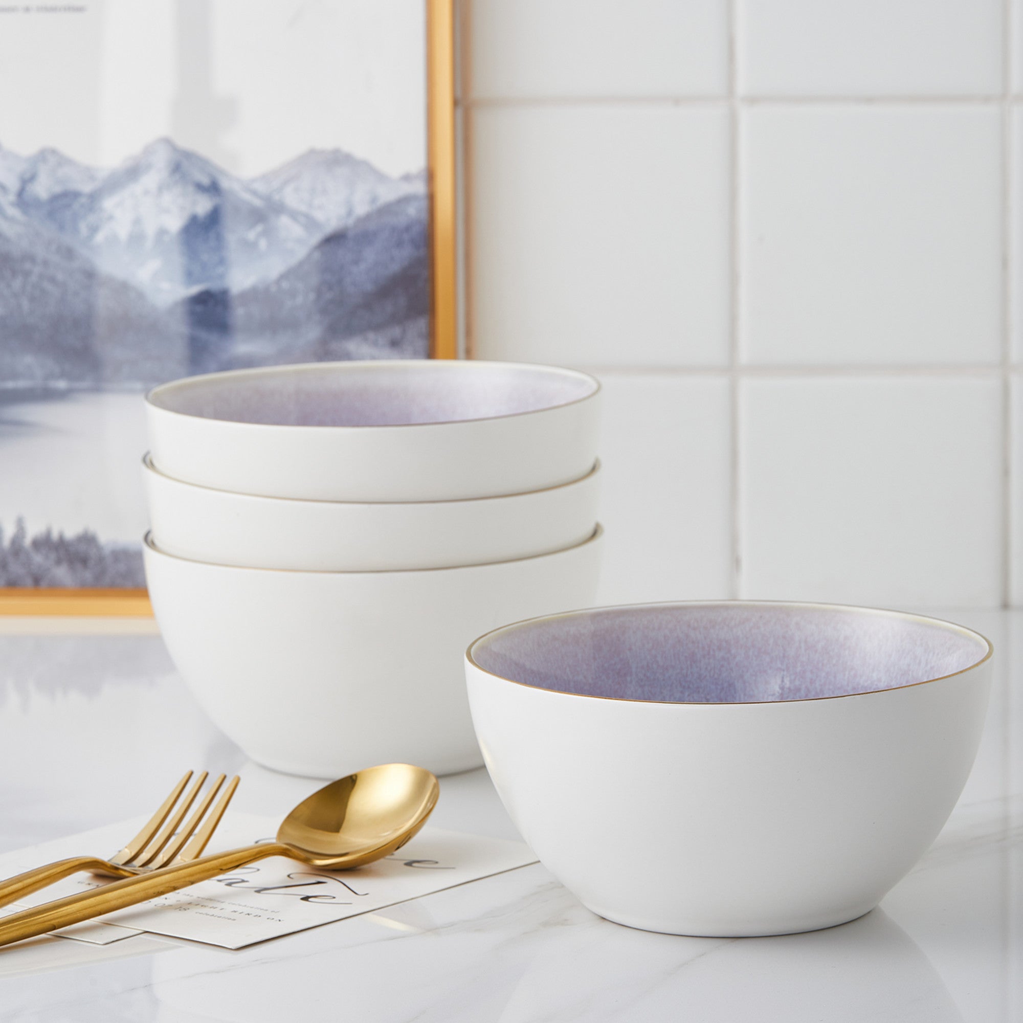 Monxra Porcelain Bowl - Lavender