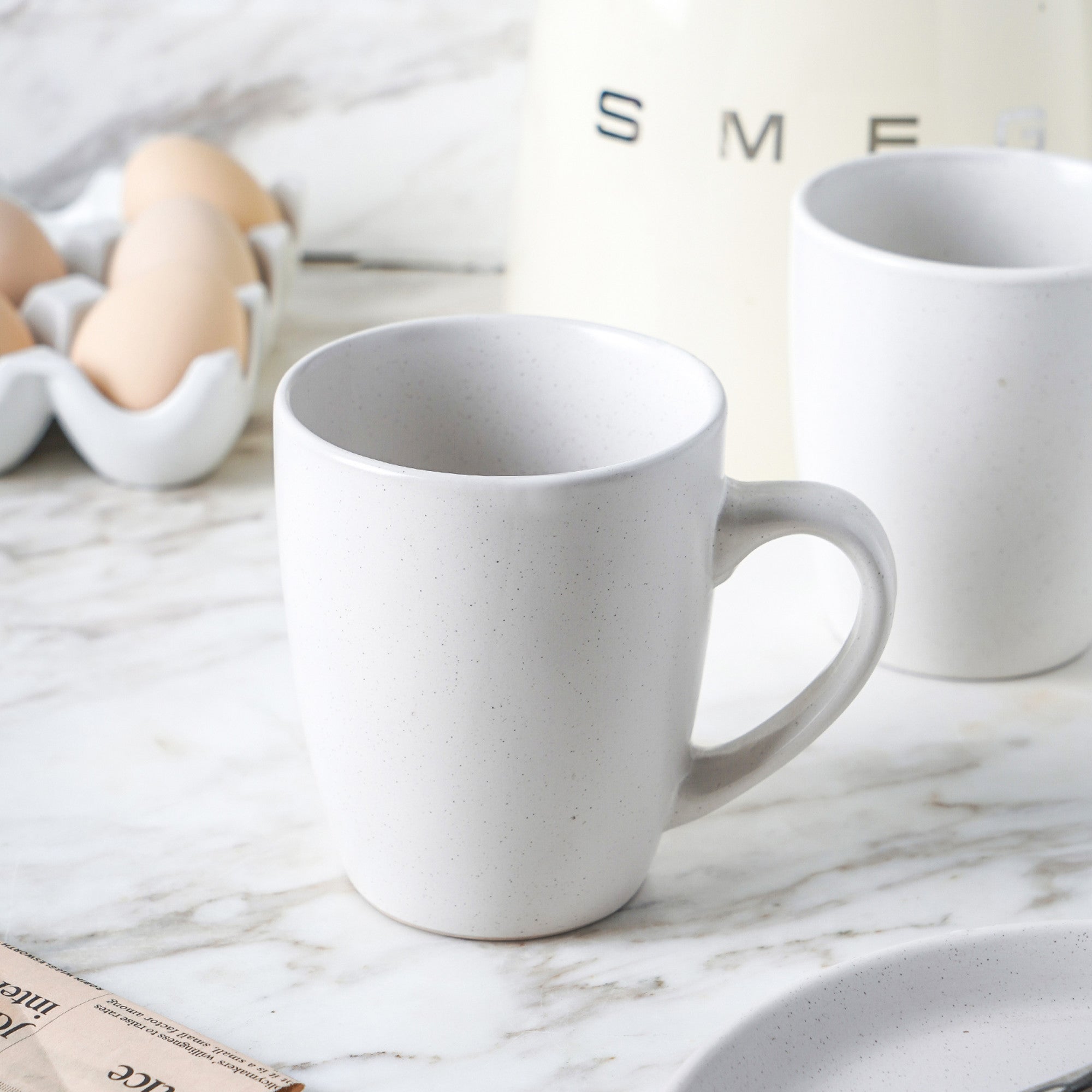 Monxra Stoneware Mug - Snow White