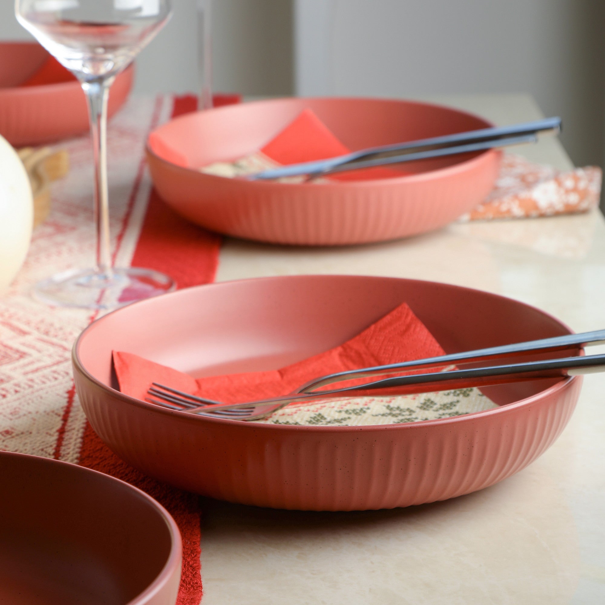 Monxra Stoneware Bowl - Terracotta