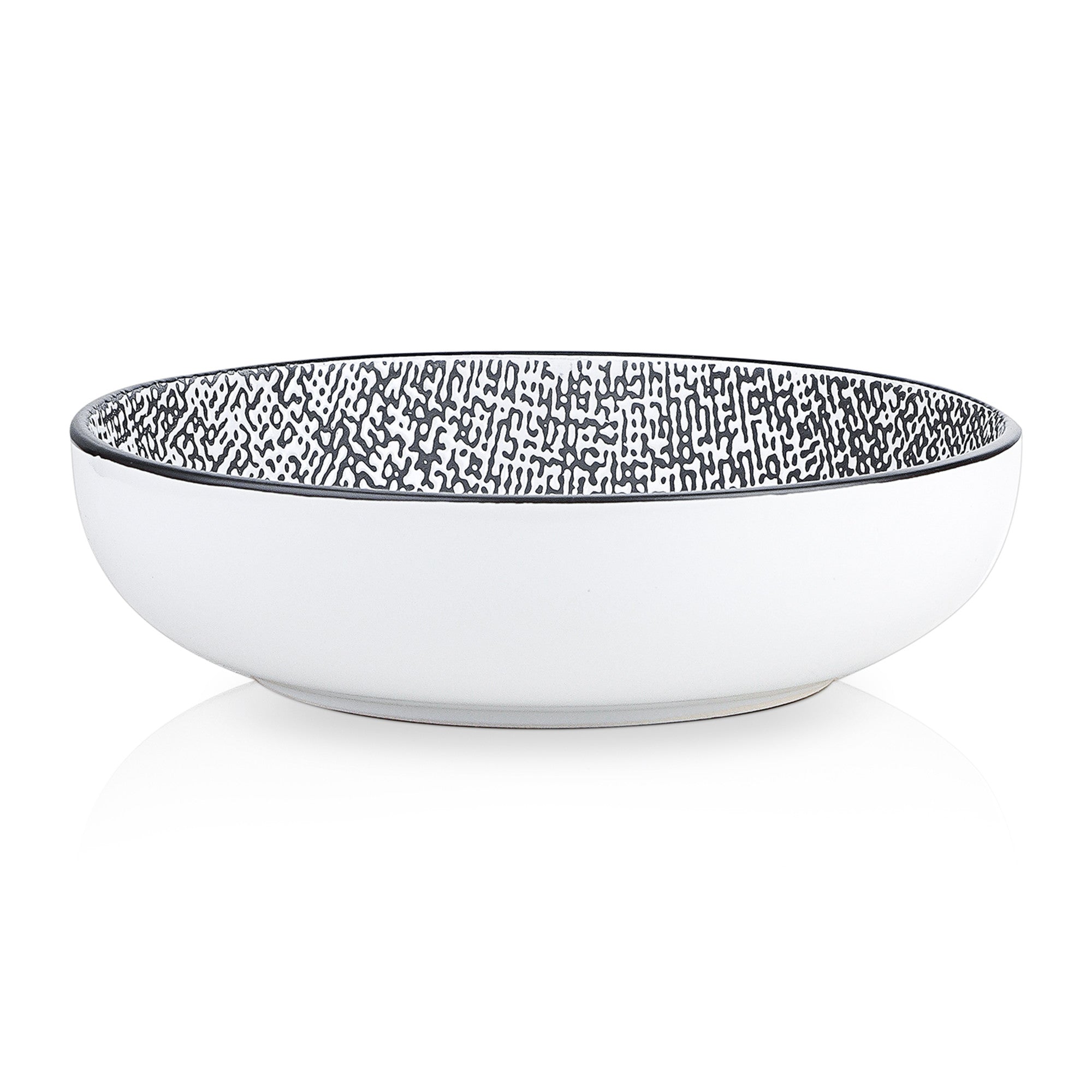 Monxra Stoneware Bowl - White And Black