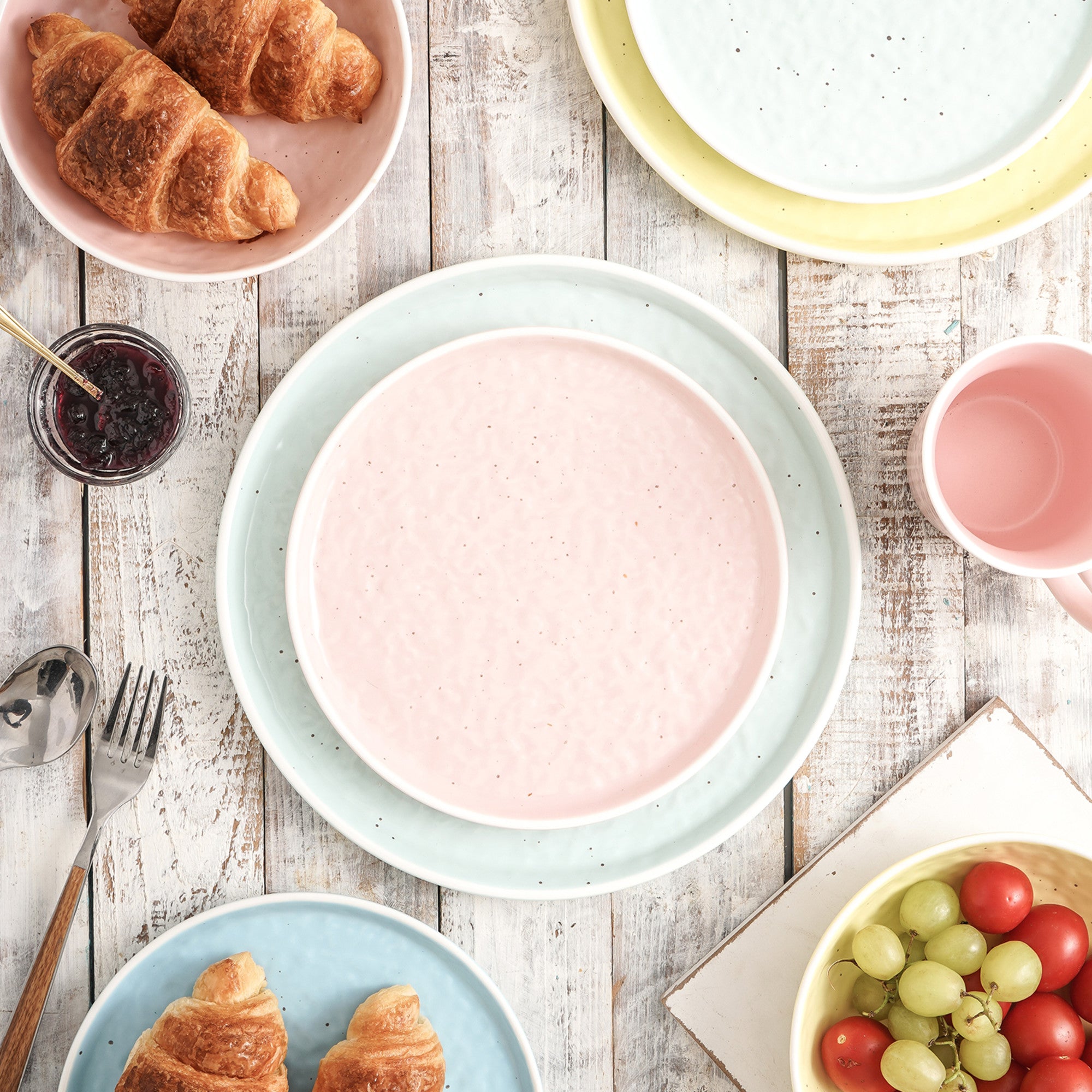 Monxra Stoneware Dinner Plate - Mint