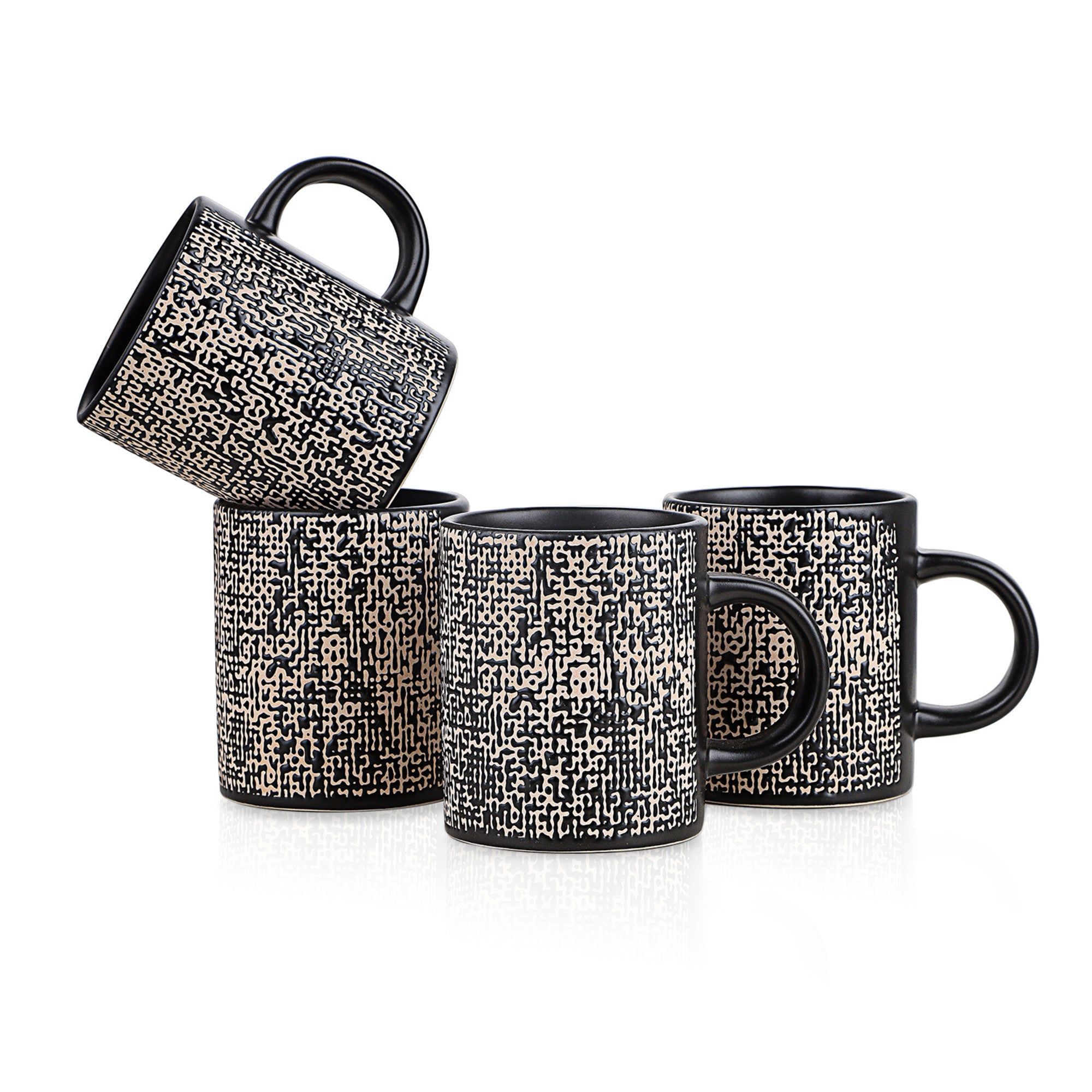 Monxra Stoneware Mug - Brown And Black